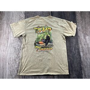 NEW Until Tomorrow Bear Large Tan Dad Shirt Large 306 GRT Southern